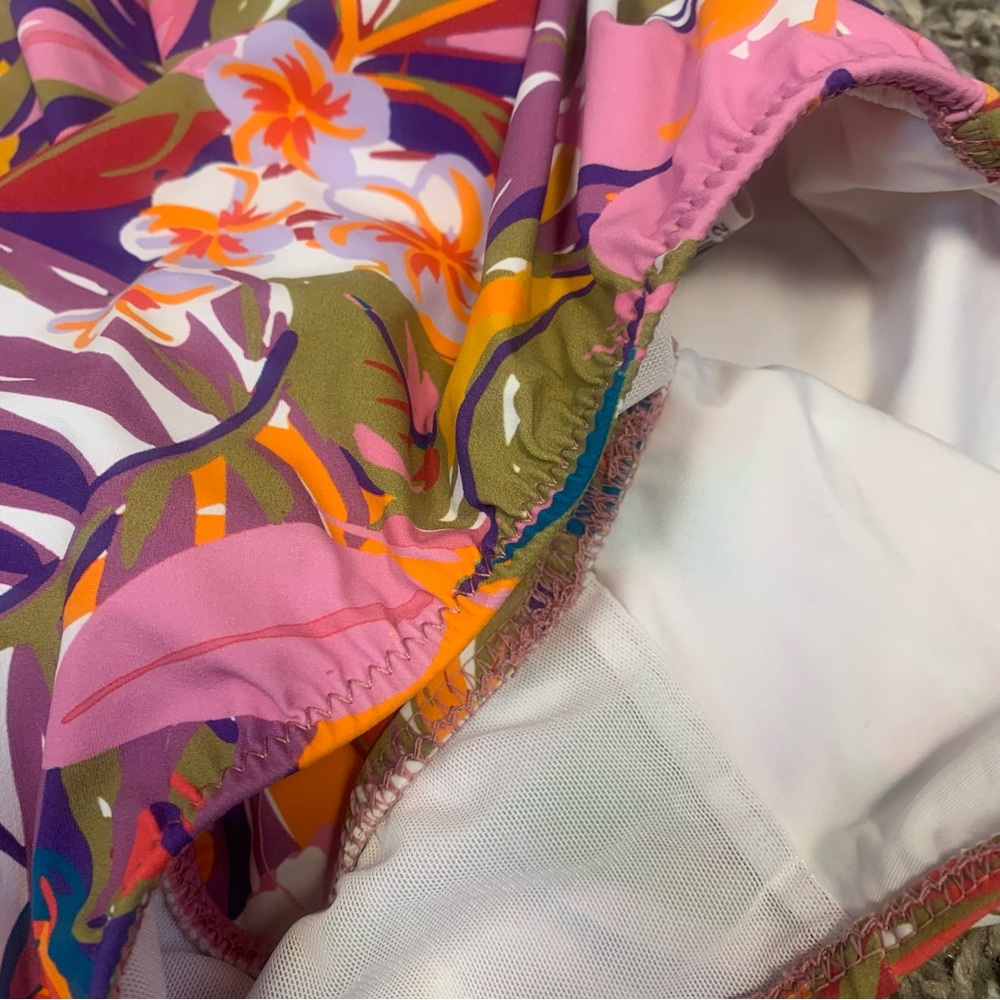 Profile by Gottex Surplice Ruffle Floral V Neck One Piece Swimsuit - Picture 7 of 12